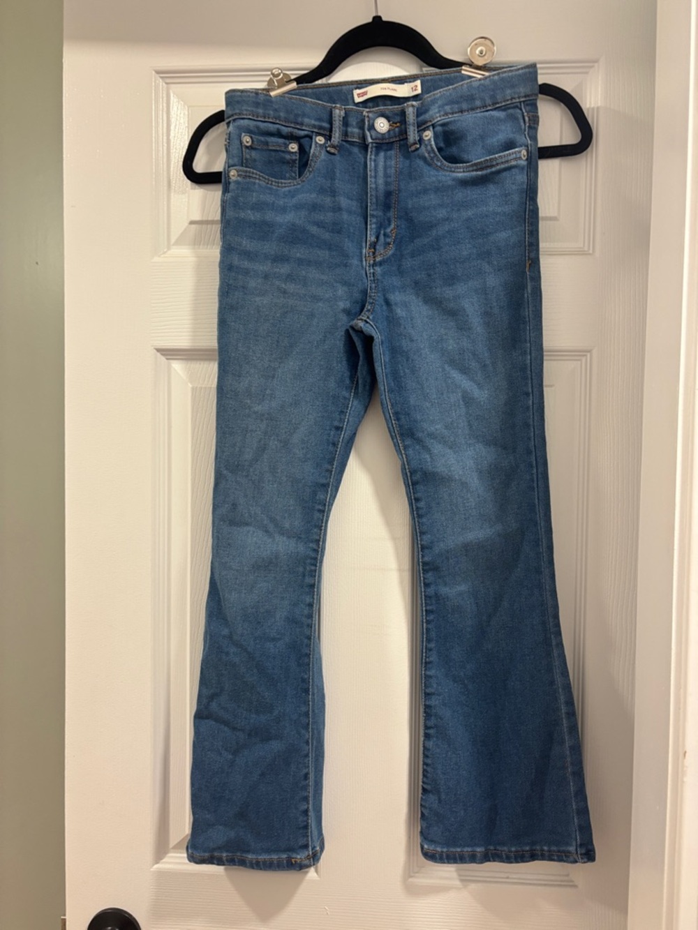 Levi's Mid Blue Flare Jeans - Women's